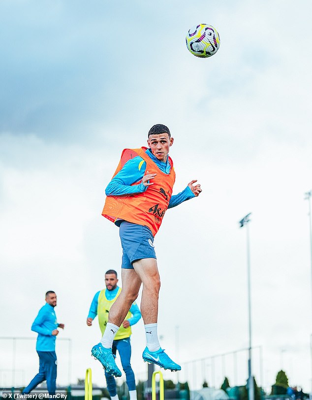 Manchester City’s Phil Foden rejoins training session after three-week absence due to illness, ready to face upcoming challenges