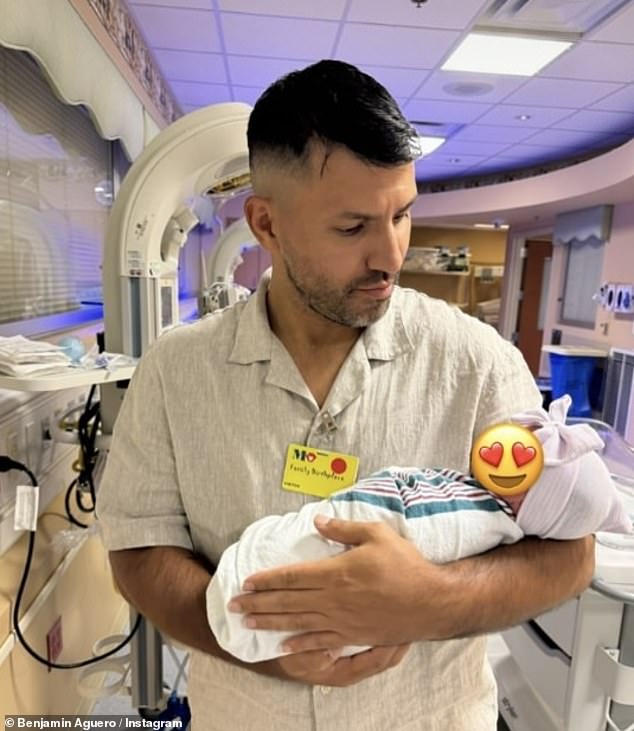 Former Soccer Star Sergio Aguero and Partner Sofi Calzetti Joyfully Announce the Birth of Their Baby Daughter Olivia from Their Hometown