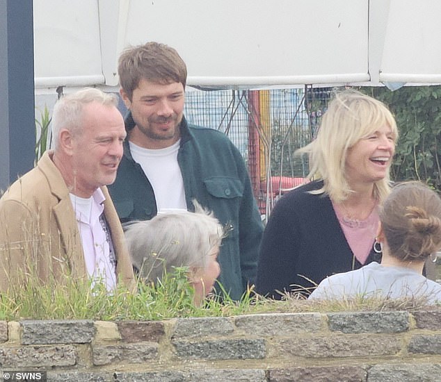 Zoe Ball spotted smiling with friends and ex-husband Norman Cook in Hove as she takes time off from work to heal after her mother’s death