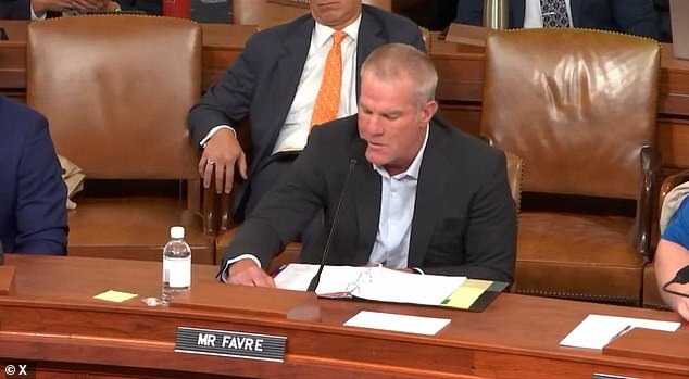 NFL Icon Brett Favre Opens Up About His Parkinson’s Diagnosis and Ongoing Legal Challenges Related to Welfare Fraud During a Congressional Hearing in Washington D.C.