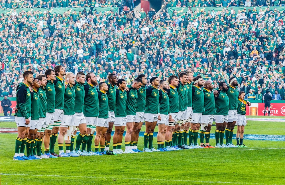 South African singer Nina Brand prepares to perform national anthem at Mbombela Stadium as Springboks aim for Rugby Championship victory over Argentina