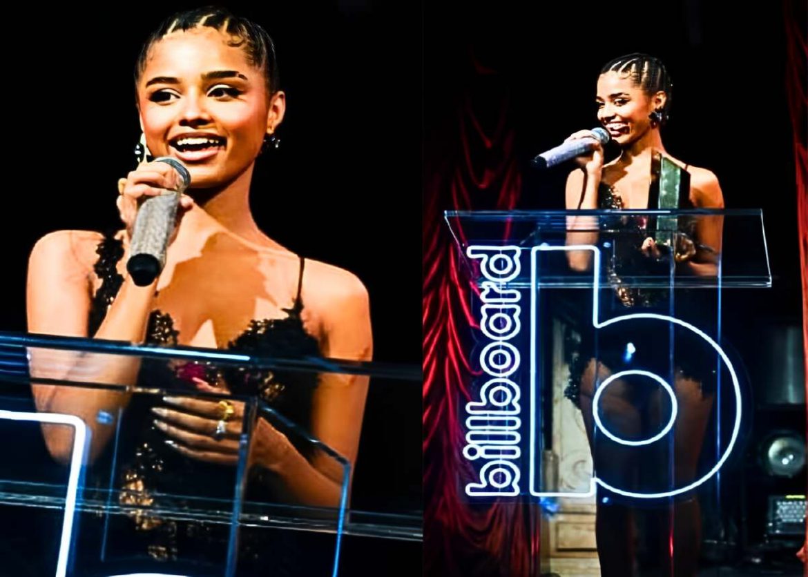 South African Music Star Tyla’s Stunning Black Lace Dress Steals the Show as She Wins Global Impact Award at Billboard’s R&B No.1s Gala in NYC