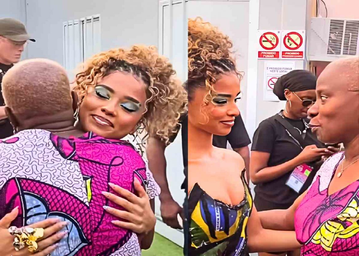 Tyla, the rising star from South Africa, meets Legendary singer Angélique Kidjo for the first time at Rock in Rio 2024 in Brazil in a powerful moment for African music