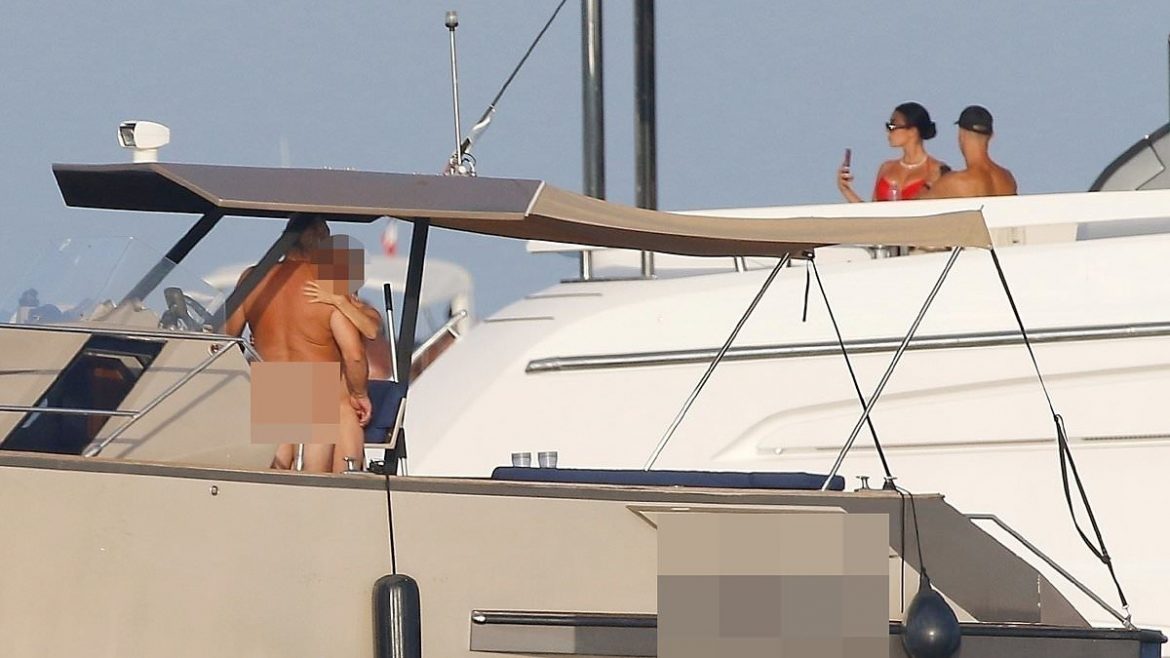 Cristiano Ronaldo and Georgina Rodriguez Share Romantic Moments on Their Superyacht in France as They Encounter a Nude Couple Passing By