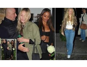 Kate Moss Enjoys Late-Night Out at The Chiltern Firehouse in London, Reuniting with Sister Lottie After Three-Year Feud