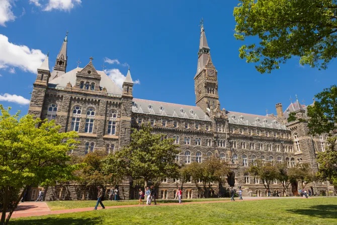 Georgetown University Police investigate potential hate crimes after crucifix is damaged and Blessed Mother statue is displaced on campus