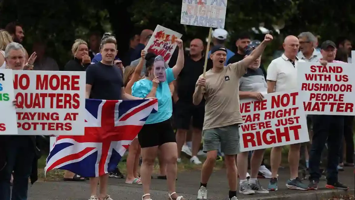 Teenager sobs in court as she becomes the youngest girl sentenced for violent protest against asylum seekers at Aldershot hotel