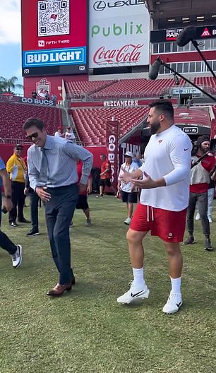 Legendary quarterback Tom Brady returns to Tampa Bay as FOX Sports analyst, reconnecting with old teammates and fans at Raymond James Stadium