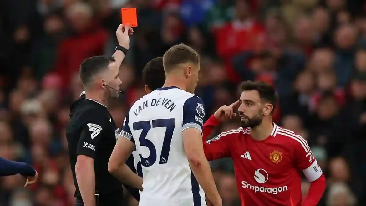 Manchester United Wins Appeal to Overturn Bruno Fernandes’ Three-Match Ban Following Controversial Red Card Decision Against Tottenham at Old Trafford