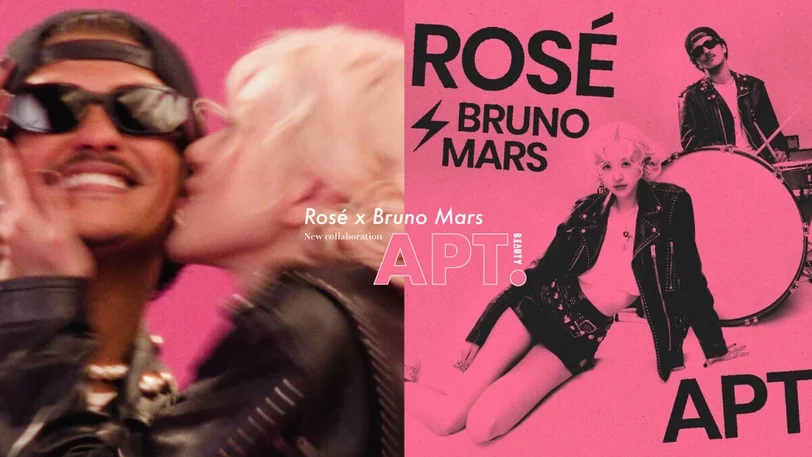 Bruno Mars and Rosé from Blackpink Unite to Release the Catchy Anthem Apt. That Takes the Music Scene by Storm