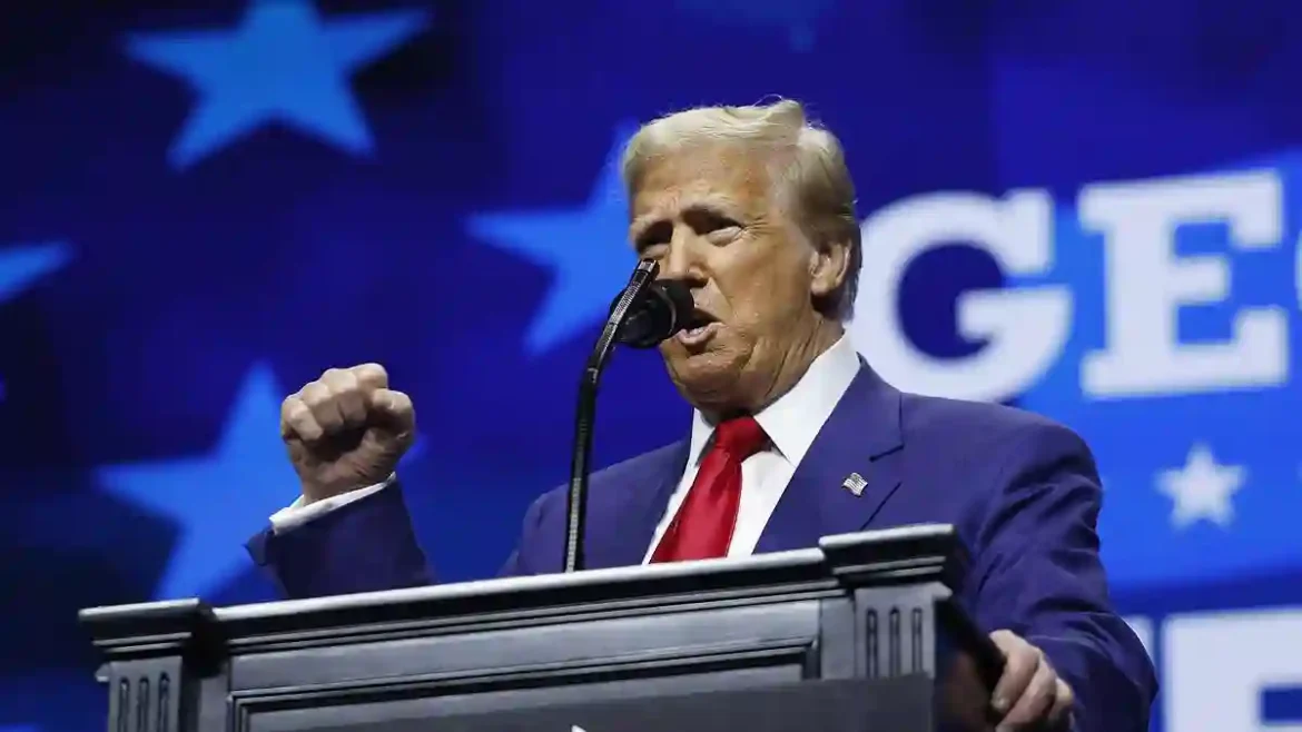 Donald Trump Criticizes President Biden’s Remarks in Duluth, Georgia, as Supporters Rally Behind Him with New Slogan Inspired by Tucker Carlson