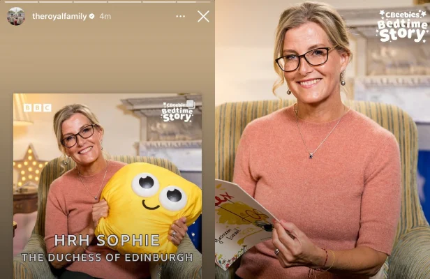 Duchess Sophie of Edinburgh reads a heartwarming bedtime story on national TV for World Sight Day while promoting eye health awareness across the UK