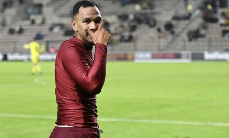 Stellenbosch FC Defender Fawaaz Basadien Scores Stunning Goal from His Own Half During Match Against Cape Town City FC, Contending for Goal of the Season Award