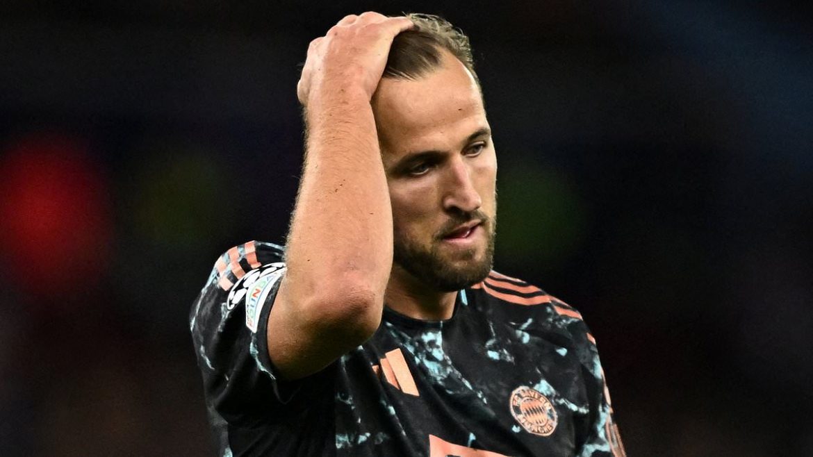 Bayern Munich Captain Harry Kane Receives Harsh Reviews from German Press After Invisible Performance in the Champions League Loss to Aston Villa in Birmingham