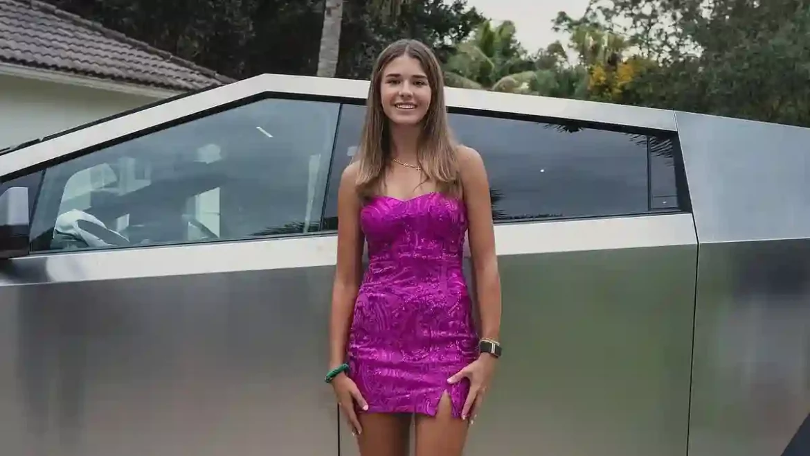 Former President Trump’s Granddaughter, Kai Trump, Charms Her Followers with Homecoming Photos Featuring Her Silver Cybertruck in North Palm Beach