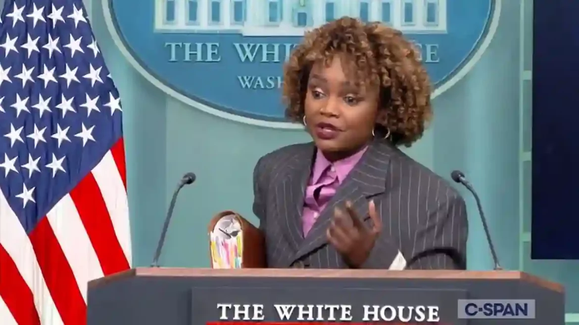 Press Secretary Karine Jean-Pierre Storms Out of White House Press Briefing After Fiery Exchange with Fox News’ Peter Doocy About Misinformation and Hurricane Helene Funding in Washington D.C.