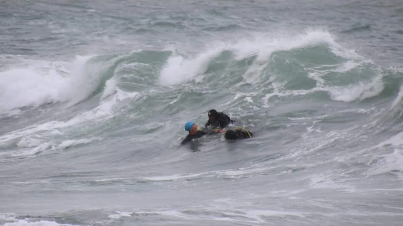 Female Lifeguard Rescues Two Suspected Abalone Poachers Stranded in Waves at Big Bay Over the Weekend