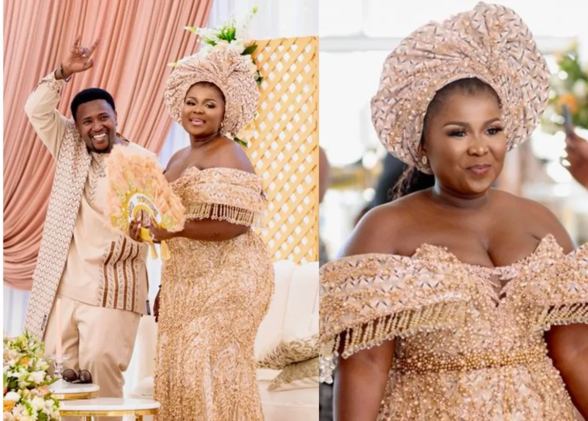 Newlyweds Musa Sukwene and Tshiamo Makama Celebrate Their Wedding in South Africa While Facing Criticism on Social Media for Their Traditional Outfit Choices