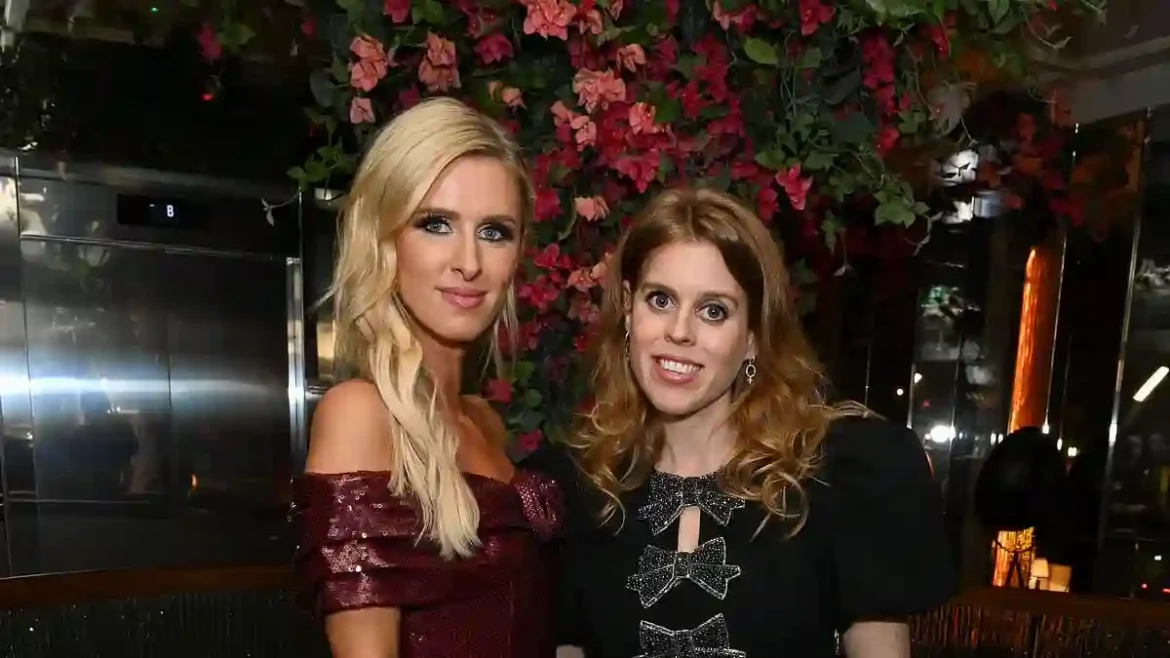 Princess Beatrice Radiates Elegance in Black Dress While Attending Rebecca Vallance and Nicky Hilton’s Stylish Collection Debut at Gaia in London