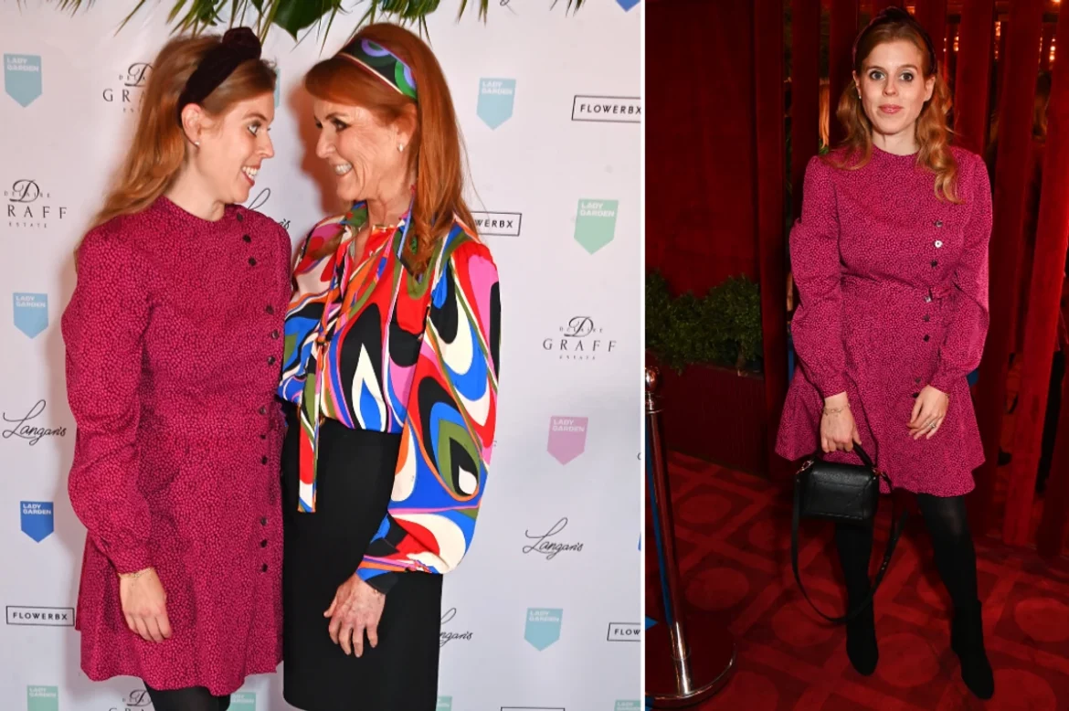 Pregnant Princess Beatrice and Duchess of York Sarah Ferguson Dazzle in Vibrant Outfits at the Ladies Lunch Fundraiser for Cancer Awareness in London