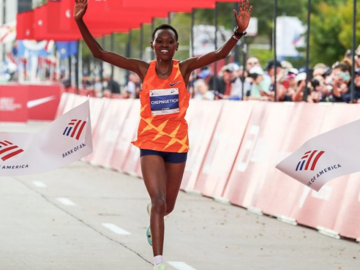 Ruth Chepngetich of Kenya Becomes First Woman to Win Chicago Marathon Three Times While Breaking World Record in a Historic Run