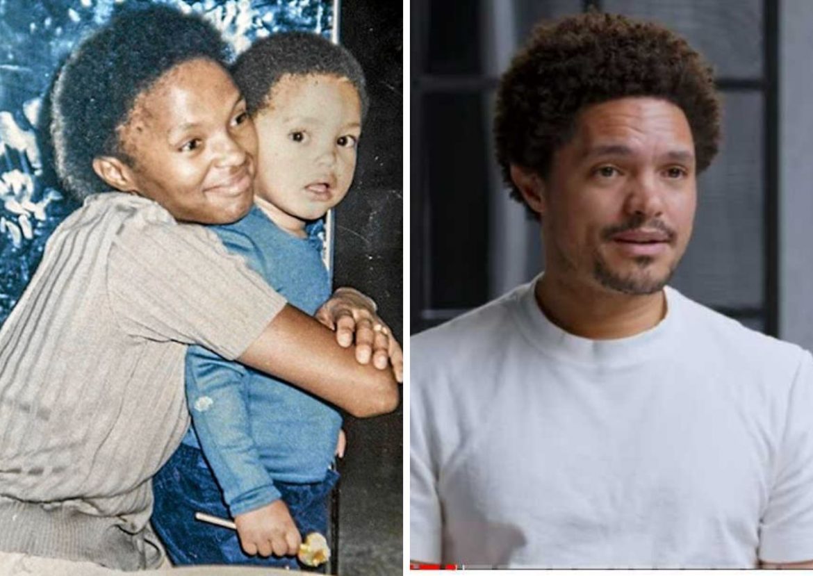 South African comedian Trevor Noah recalls the horrifying moment his mother was shot in the head by his stepfather during a domestic violence attack