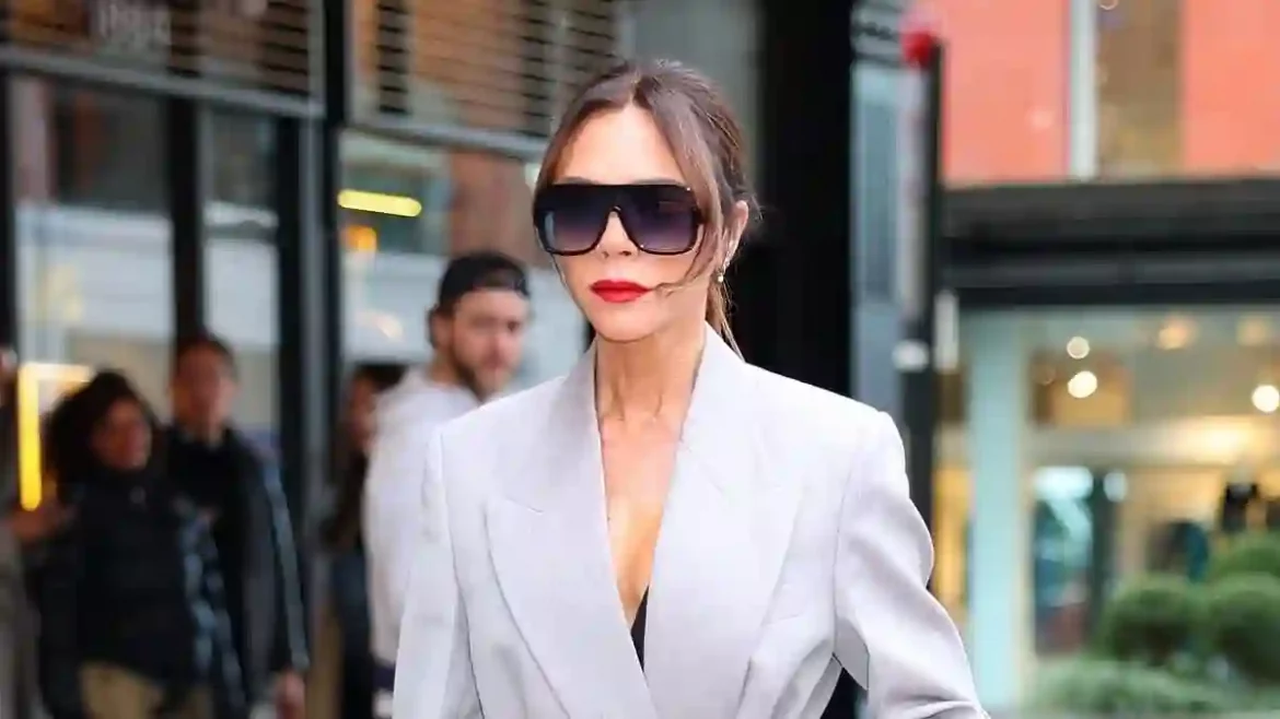 Fashion Designer Victoria Beckham Captivates onlookers with Stylish Ensemble as She Films Upcoming Netflix Project in NYC