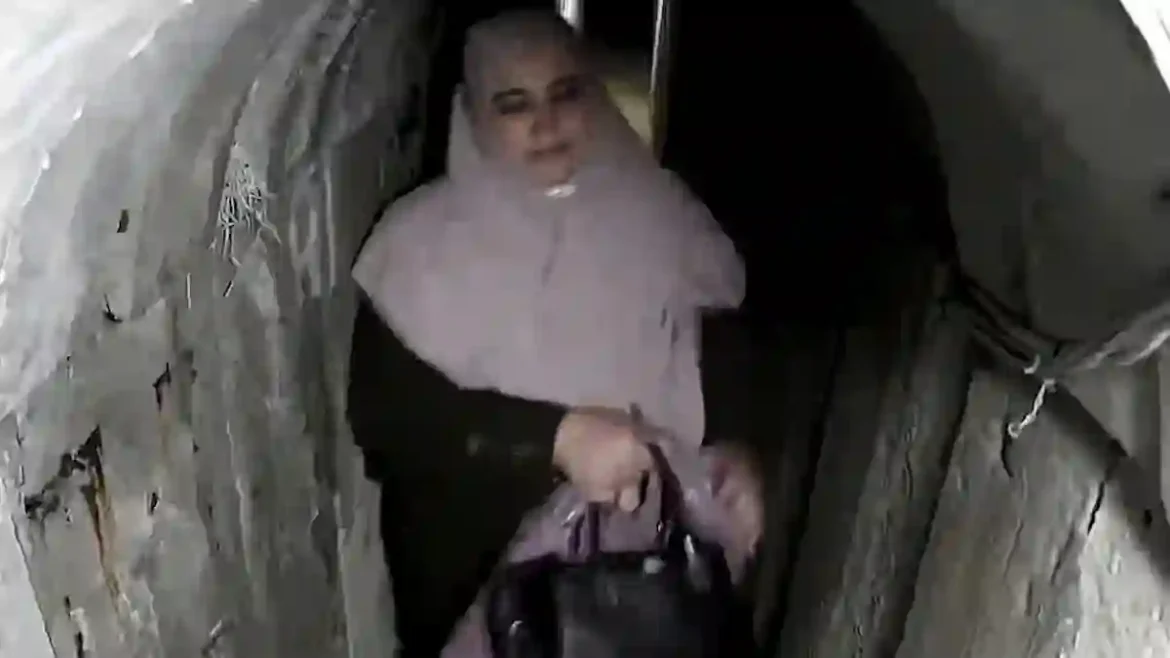 Chilling Images of Hamas Leader Yahya Sinwar’s Wife Carrying an Expensive Bag Reveal the Luxurious Life Inside His Gaza Tunnel Before His Death